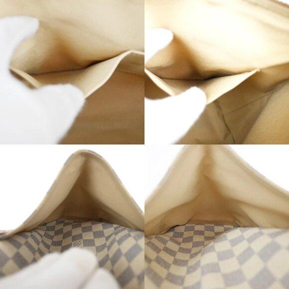 LOUIS VUITTON Totally PM Shoulder Bag Damier Azur Leather White N51261 75KA841 - Picture 14 of 16